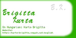 brigitta kurta business card